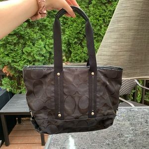 Coach canvas shoulder bag